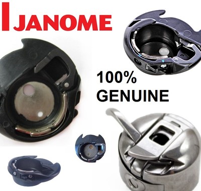 100% ORIGINAL JANOME & ELNA SPULENKOFFER - Schwarz Kunststoff Spulenhalter Original  