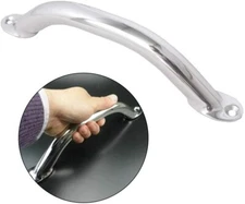 Stainless Steel Polished Boat Grab Handle 9" Round Marine Handrail Multipurpose