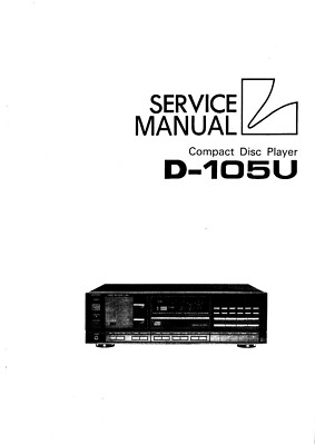 Service Manual-Anleitung für Luxman D-105 U 