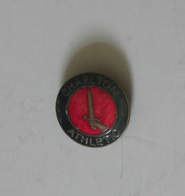 RARE VINTAGE CHARLTON ATHLETIC FOOTBALL CLUB RED BLACK GOLD ENAMEL