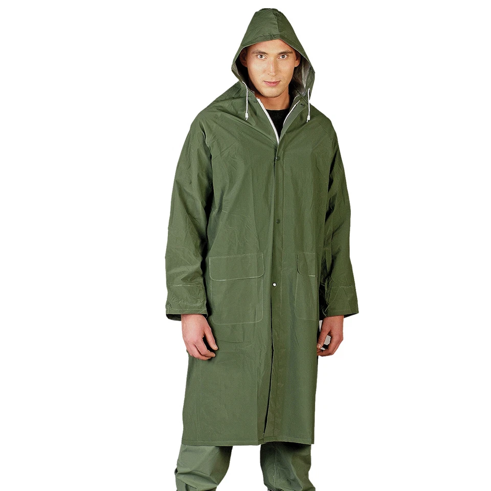 REIS Wetterjacke Gummijacke Regenmantel Regenjacke Wasserdicht Grün (PPD-Z)