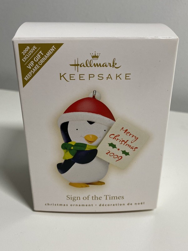 Hallmark Sign of the Times 2009 VIP Keepsake Gift Ornament LIMITED- NEW- READ