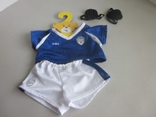 Build-A-Bear Soccer Team Uniform USA Teddy Bear Soccer Outfit Blue White