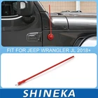 AM FM Radio Antenna Stubby Reflex 13" for Jeep Wrangler JK  JL JT 2007-2020 Red