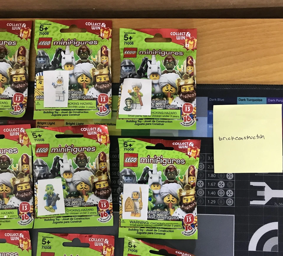 LEGO 71008 серии 13 минифигурки полный набор из 16 - новый и запечатанный Бесплатная доставка! - Изображение 3 из 4