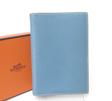 Authentic Hermes Leather Agenda Planner Notebook Cover F#51698