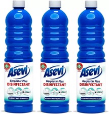 Asevi spanish Disinfectant Floor and Surface Cleaner Liquid 1L x 3 3.55 per litre
