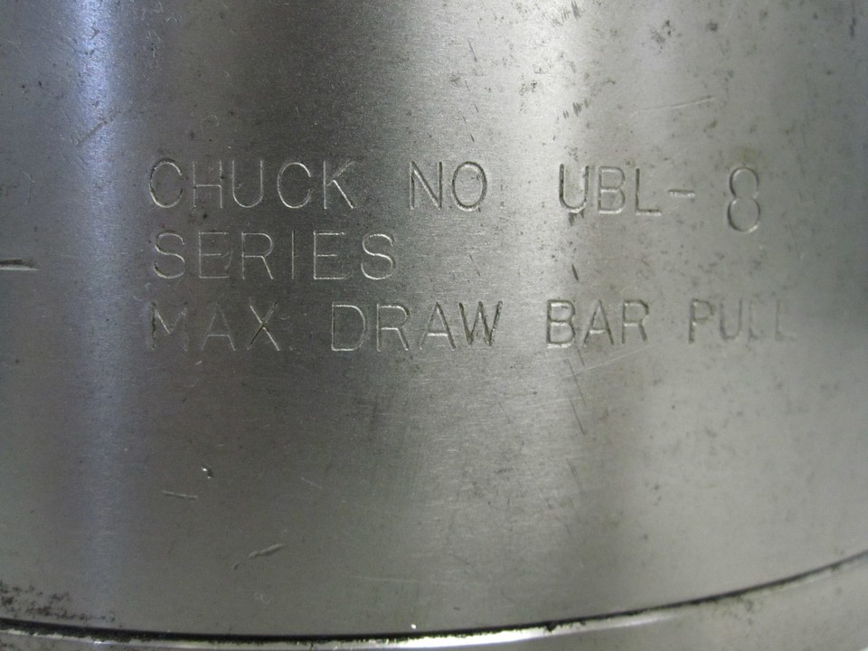 Woodworth UBL-8 COMPENSATING 3 Jaw Lathe Chuck 8" pull down chuck ...