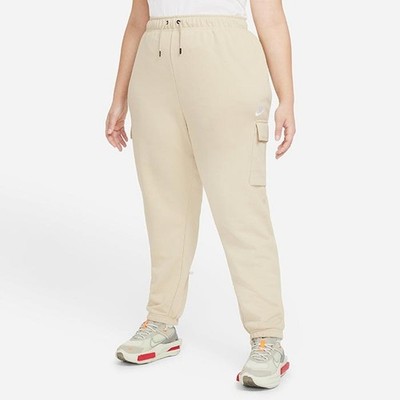Nike Sportswear Essential Women's Fleece Cargo Pants  Archaeo Brown Size Medium 