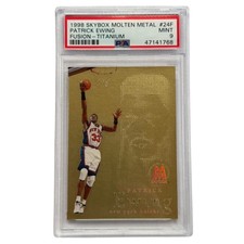 1998-99 Skybox Molten Metal Fusion Heavy Metal Titanium Patrick Ewing #24F PSA 9