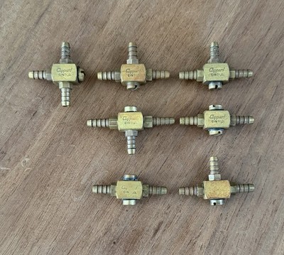 LOT OF 7 ADJUSTABLE CLIPPARD VALVES, CINTI, 0