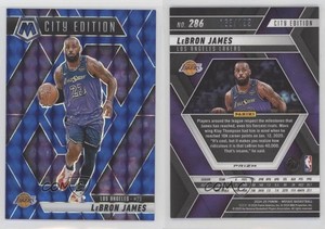 2024-25 Panini Mosaic City Edition Blue Mosaic Prizm /199 LeBron James #286