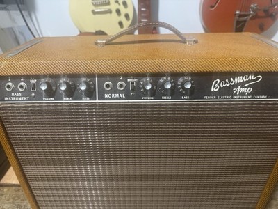 1966 Fender Bassman Black Panel Vintage Tube Amp Combo | eBay