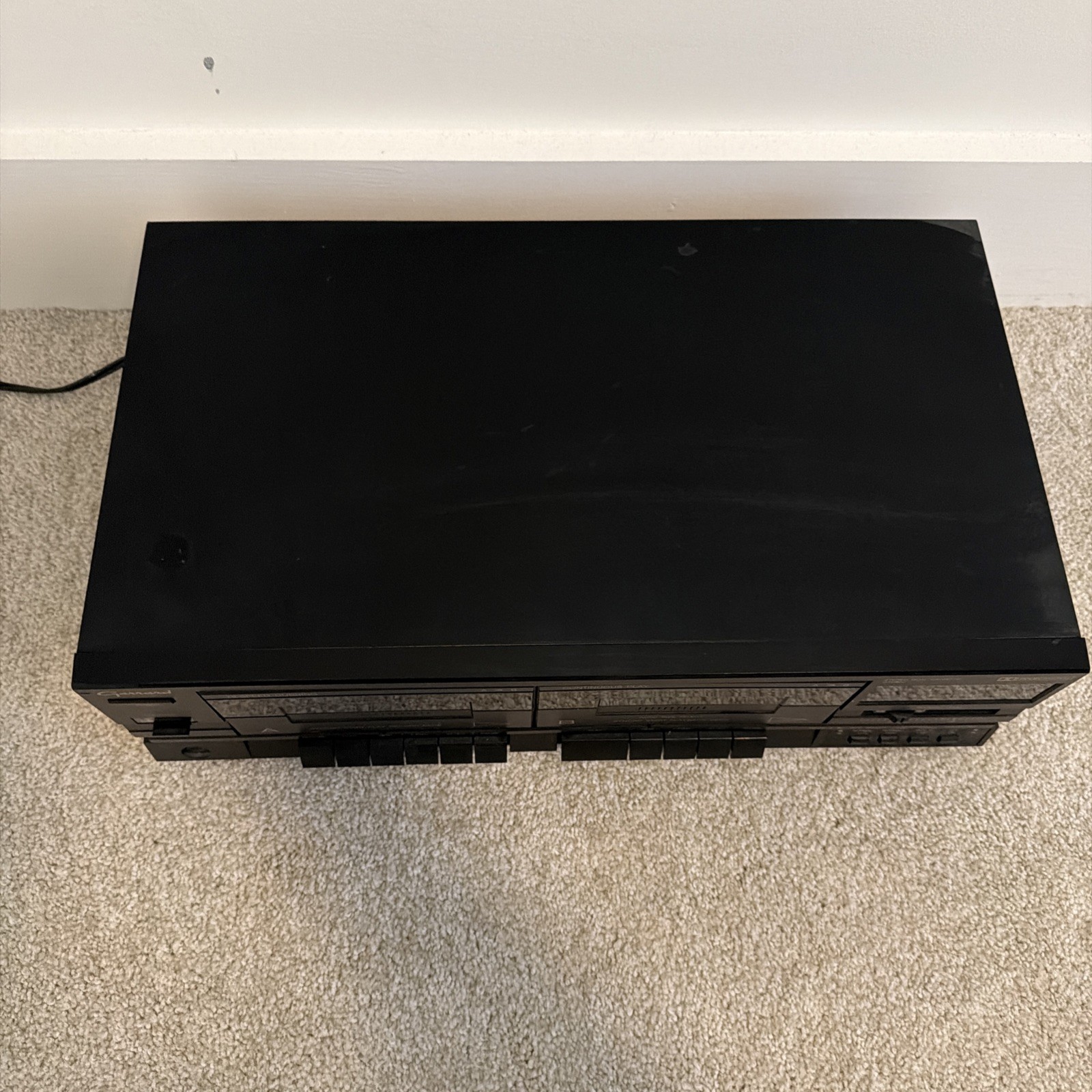 Garrard GTD-852 Dual Cassette Tape Player/Recorder Vintage Dubbing Black