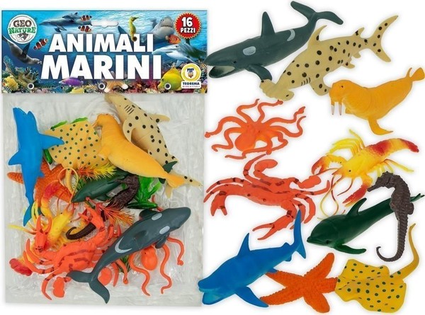 Gadget - Teorema: Geo Nature - Animali Marini 16 Pz - Busta -D- Teorema-image