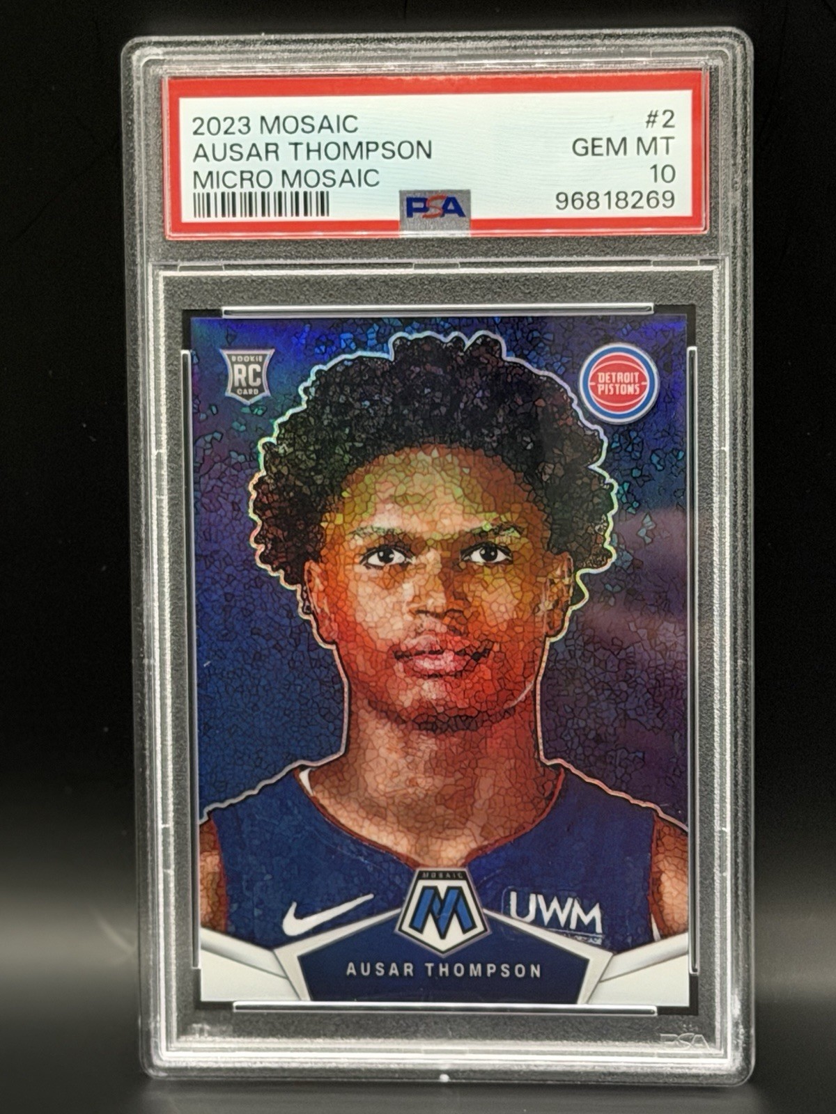 2023 Mosaic Ausar Thompson Micro Mosaic RC PSA 10