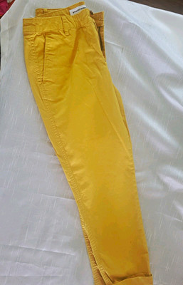 Amazon Essentials Women s Yellow Skinny Chino Pants Slim Fit Mid Rise 28'' Inseam