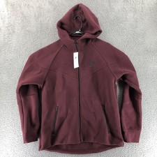 Nike Sportswear Women L Tech Fleece Windrunner Full Zip Hoodie Maroon FB8338-652