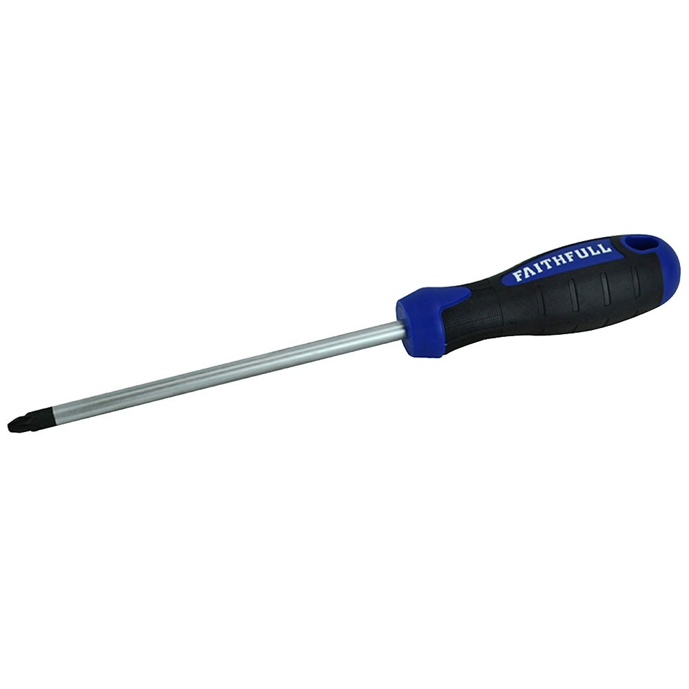 Faithfull Soft Grip Screwdriver Pozidriv Tip PZ3 x 150mm