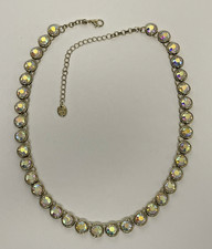 Claires Gold Tone Iridescent Aurora Borealis ...
