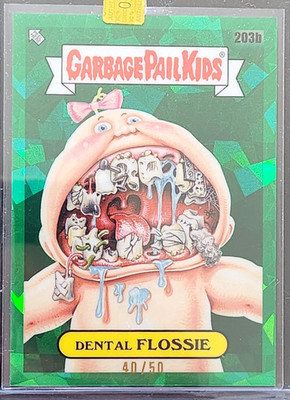 2022 Garbage Pail Kids - Sapphire Series 3 - Dental Flossie 203b. Grün 40/50