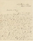 Solomon Dutton – Civil War Soldier Letter – Fort Pickens Florida – April 4, 1863