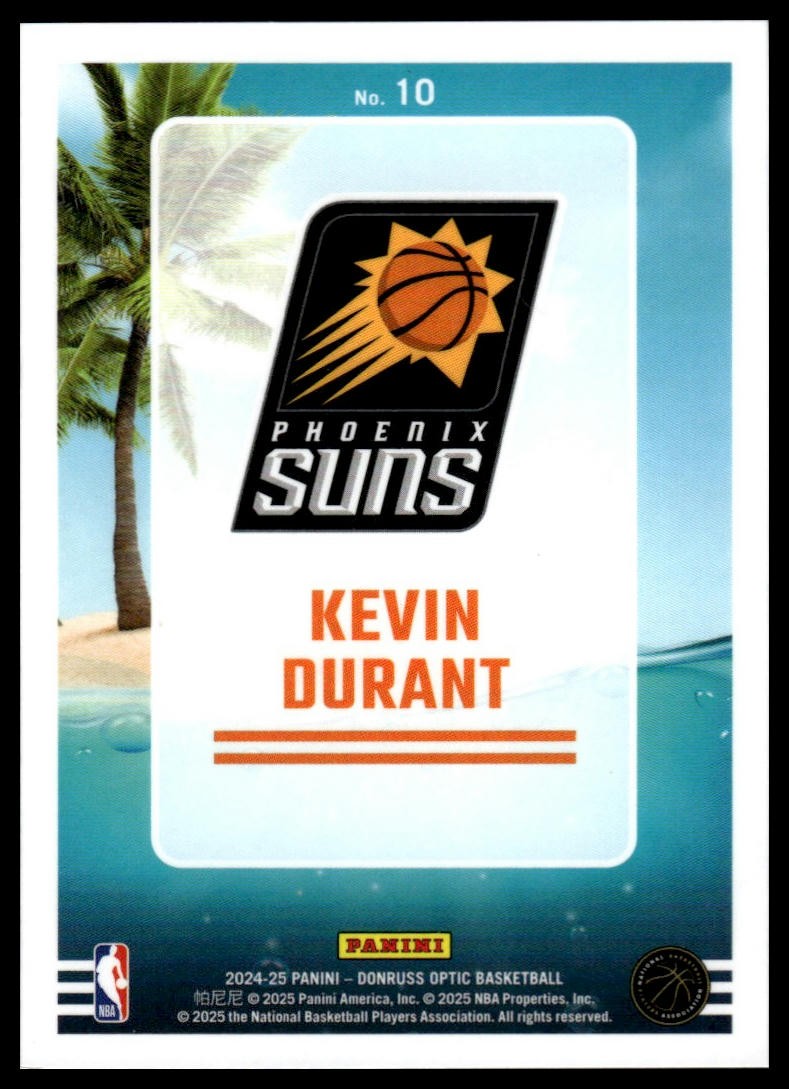 2024-25 Donruss Optic Kevin Durant #10 Splash! | eBay