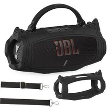 Silicone Case for JBL Charge 6 Portable Bluetooth Speaker Protective Black