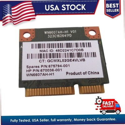 HP compaq 670036-001 675794-001 Qualcomm Atheros AR9485 AR5B125 WIFI Card TESTED
