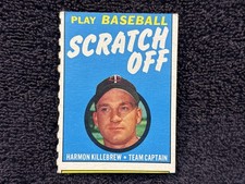 VINTAGE 1971 Topps Harmon Killebrew Scratch Off, Minnesota Twins, NM+ BEAUTY!