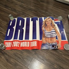 4 Original VTG Britney Spears 2001-2002 World Tour Pepsi Promo Posters See Pics