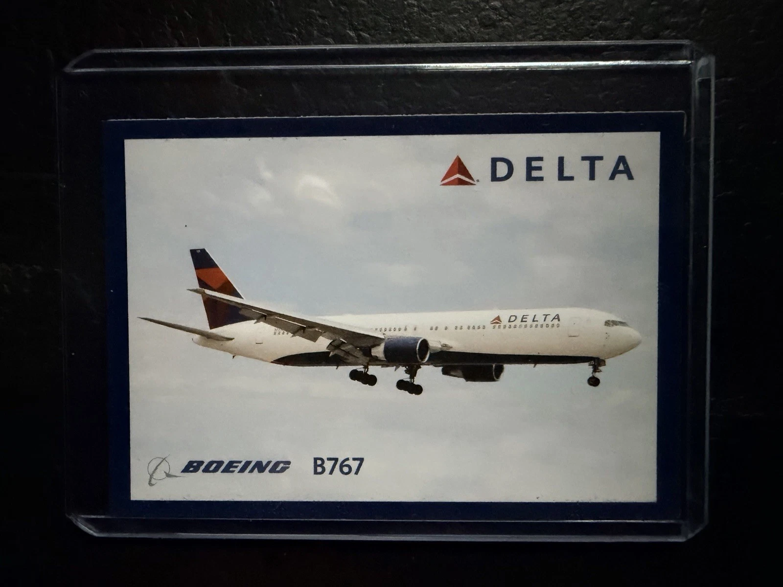 2010 Delta Trading Card #22 Boeing 767 C-10 Pristine Condition Very Rare. - product detail image 1