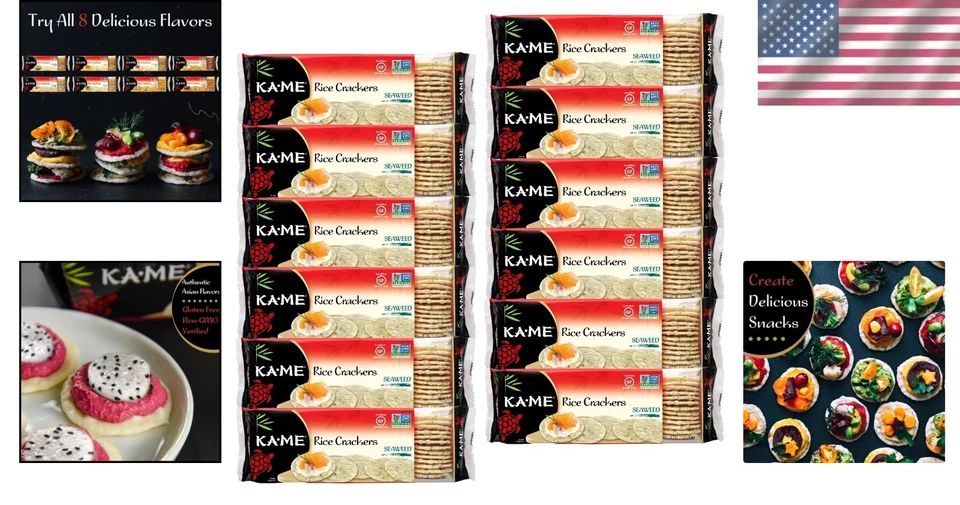 Galletas de arroz de algas marinas sin gluten - sin verificación transgénica Foto 2 de 4