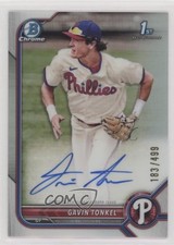 2022 Bowman Chrome Prospect Refractor 183/499 Gavin Tonkel #CPA-GTL Auto ia4
