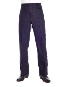Circle S Western Pants Mens Polyester Flap Pockets 46 Black CP4793 CLEARANCE