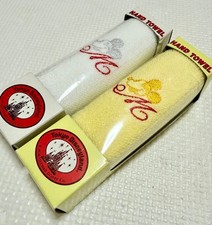Tokyo Disneyland Vintage Mickey Hand Towel Set 2pcs Early TDL Japan LTD Rare