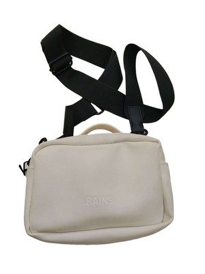 Rains Herren Tasche Creme 100% Kunstleder Gürteltasche & Hüfttasche
