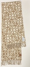Authentic Loewe Anagram Thick Scarf In Alpaca...
