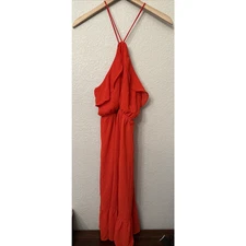 Monteau Dress Halter Maxi Sundress Size Large EUC
