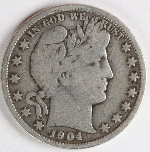 VG+ 1904 Barber Half Dollar