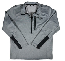 The North Face Hoodie Mens XL Gray Quarter Zip Performance Fleece Pullover