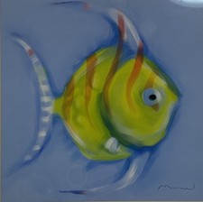 Limited Edition Print Titled &ldquo;Striped Angel&rdquo; Fish by The Artist Anthony Morrow.