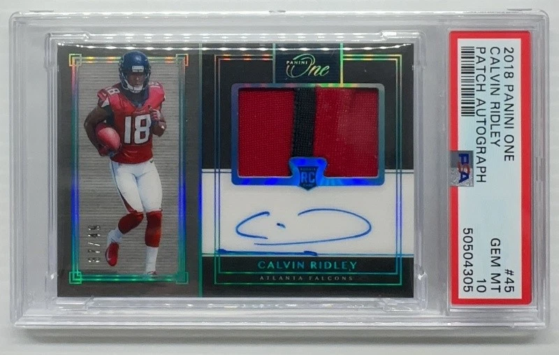 Calvin Ridley Panini One #45 Patch Autograph