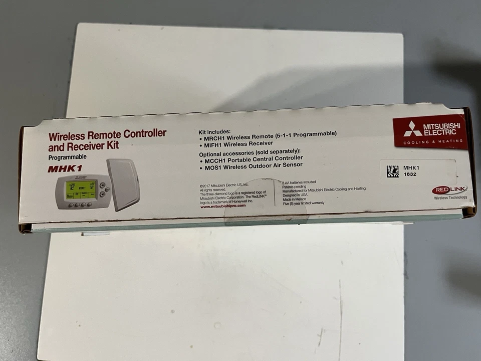 Mitsubishi RedLINK MHK2 Wireless Remote Controller Kit -NEW - Image 2 of 3