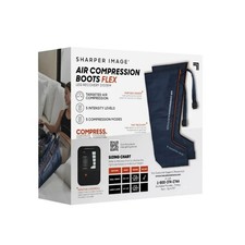 Sharper Image Air Compression Boots Flex Leg Recovery System Large-XL 5'9-6'3"