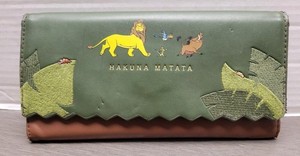 Loungefly Disney Lion King Hakuna Matata Wallet Brown Faux Leather Zip