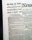 BATTLE OF ALLATOONA Pass Bartlow County GA Georgia 1864 Old Civil War Newspaper