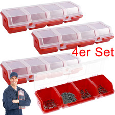 Organizer Sortimentskasten Kleinteilemagazin Schraubenbox Sortierkasten mit Deck