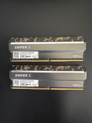 g.skill SNIPER X 16GB (2×8GB) DDR4 3600MHz RAM - F4-3600C19D-16GSXK