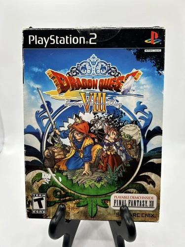 Dragon Quest VIII 8 Sony PlayStation 2 PS2 Complete CIB Big Box & Demo Tested